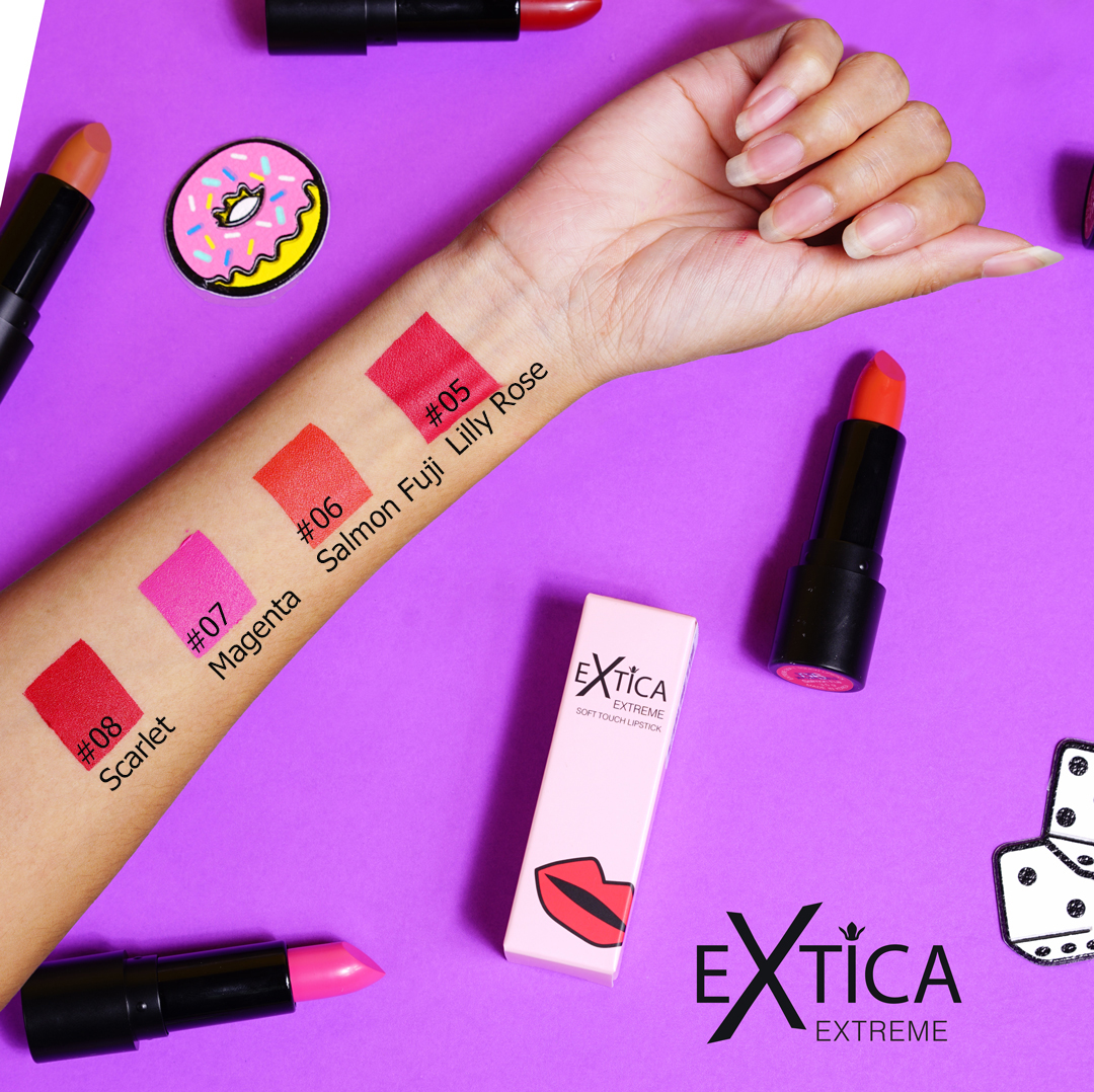 Extica, Extreme Soft Touch Lipstick, ลิปสติกเอ็กติก้า