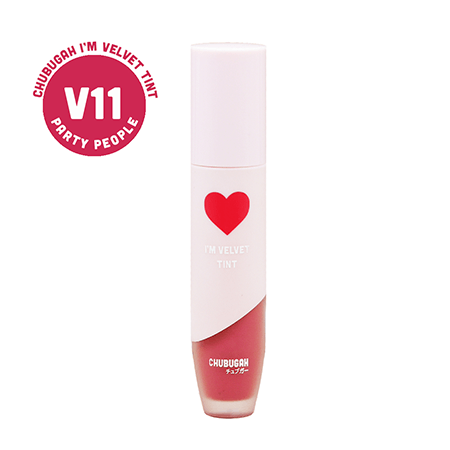  Chubugah , I'm velvet Tint (V11) , ลิปเนื้อกำมะหยี่ข้น ,  เม็ดสีแน่น , กลบสีปากเดิมสนิท , บางเบา , ชุ่มชื่น