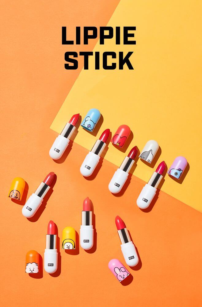 VT Cosmetics ,  VT BT21 LIPPIE STICK , ลิปสติก , เม็ดสีสวยคมชัด , เนื้อเนียนนุ่ม , มอบเม็ดสีสวยคมชัด , 