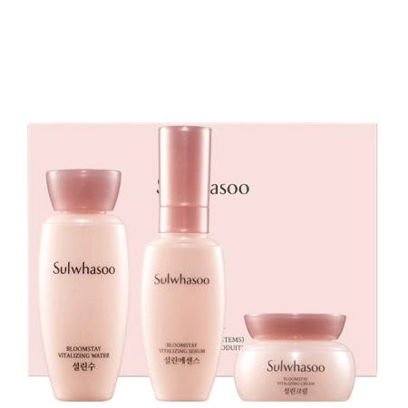 Sulwhasoo, Bloomstay Vitalizing Kit 3 Items, ดอกพลัม, สารต้านอนุมูลอิสระ,Sulwhasoo Bloomstay Water, Sulwhasoo Bloom Vitalizing Serum, Sulwhasoo Bloom Stay Vitalizing Cream