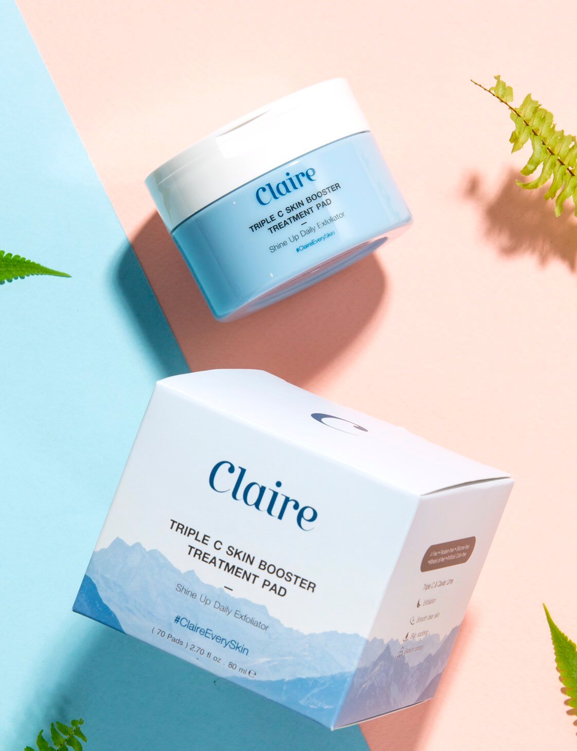 Claire,Triple C Skin Booster Treatment Pad ,Claire Triple C Skin Booster Treatment Pad ,Claire Triple C Skin Booster Treatment Pad แบบกระปุก,แคลร์ ,Claire Triple C Skin Booster Treatment Padราคา,Claire Triple C Skin Booster Treatment Pad รีวิว