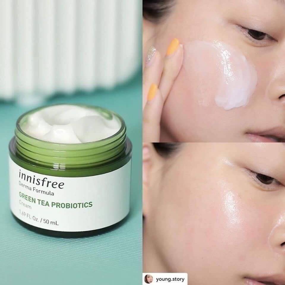 Innisfree Derma Formula Green Tea Probiotics Cream 20ml ครีมเนื้อเข้มข้น