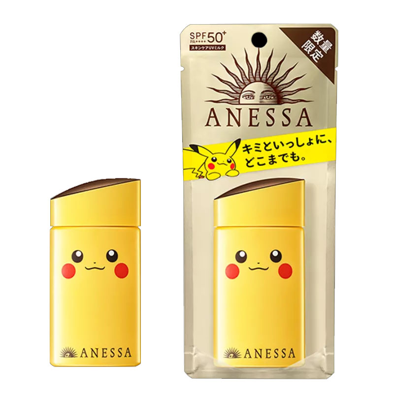 ANESSA Perfect UV Sunscreen Skincare Milk SPF 50+++ ( Pikachu Pokemon Limited Edition) 60 ml 